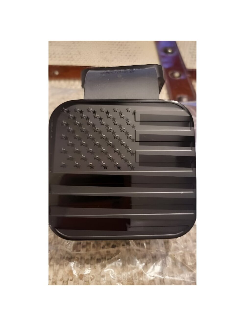 2 Inch Trailer Hitch Cover with American Flag, Metal Trailer Hitch Cover